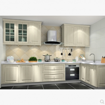 萬(wàn)佳櫥柜 石英石臺(tái)面  吸塑門(mén)板