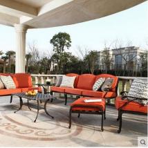 斐梵家居 斐梵高檔美式戶(hù)外鑄鋁休閑家具庭院花園樣板房沙發(fā)組合卡里納沙發(fā)